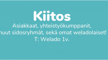 Onnea yksivuotias Welado!