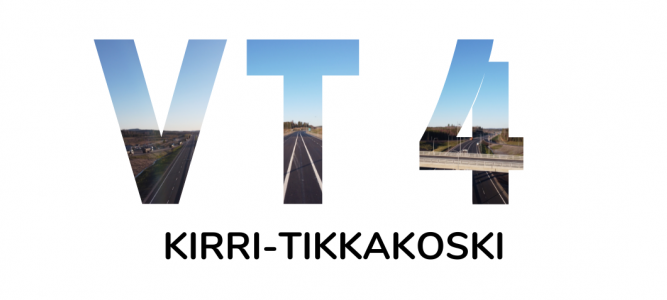 VT4 isoilla kirjaimilla, sekä kirri-tikkakoski nimi kirjoitettuna